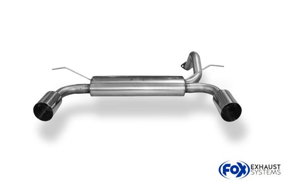 Endschalldämpfer quer Ausgang rechts/links - 1x114 Typ 10 rechts/links  passend für: Honda Civic Generation 5 EG 2/3/4/6  EK 3/4